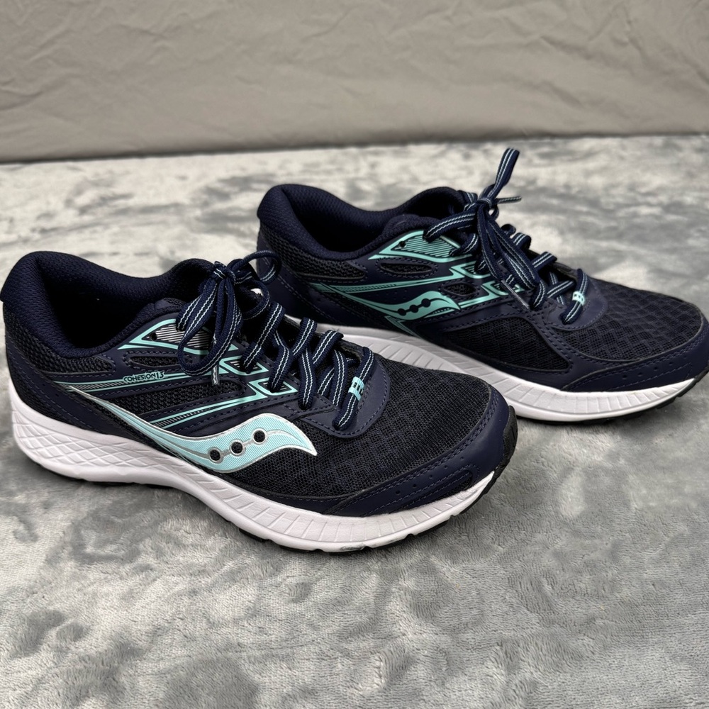 Saucony Cohesion 13 Navy Women's Running Sneakers - Picture 2 of 10